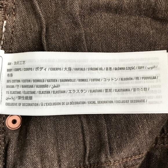 ABERCROMBIE & FITCH 90's Relax Jeans Women 25 Curve Love Brown Straight Cowgirl - Picture 11 of 11